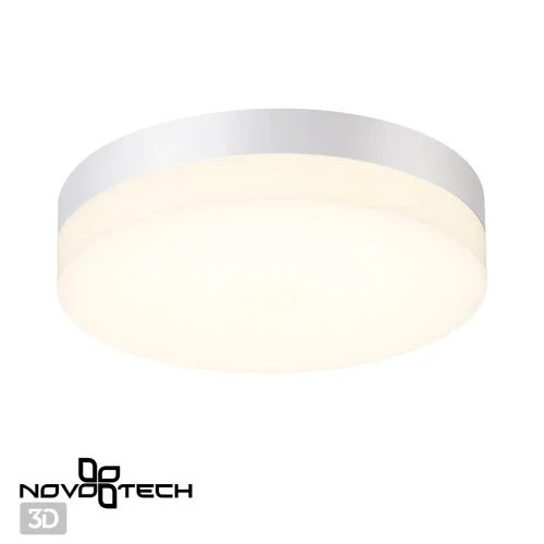 Потолочный светильник LED Opal 358881 Novotech уличный IP54 белый 1 лампа, плафон белый в стиле хай-тек современный LED фото 5